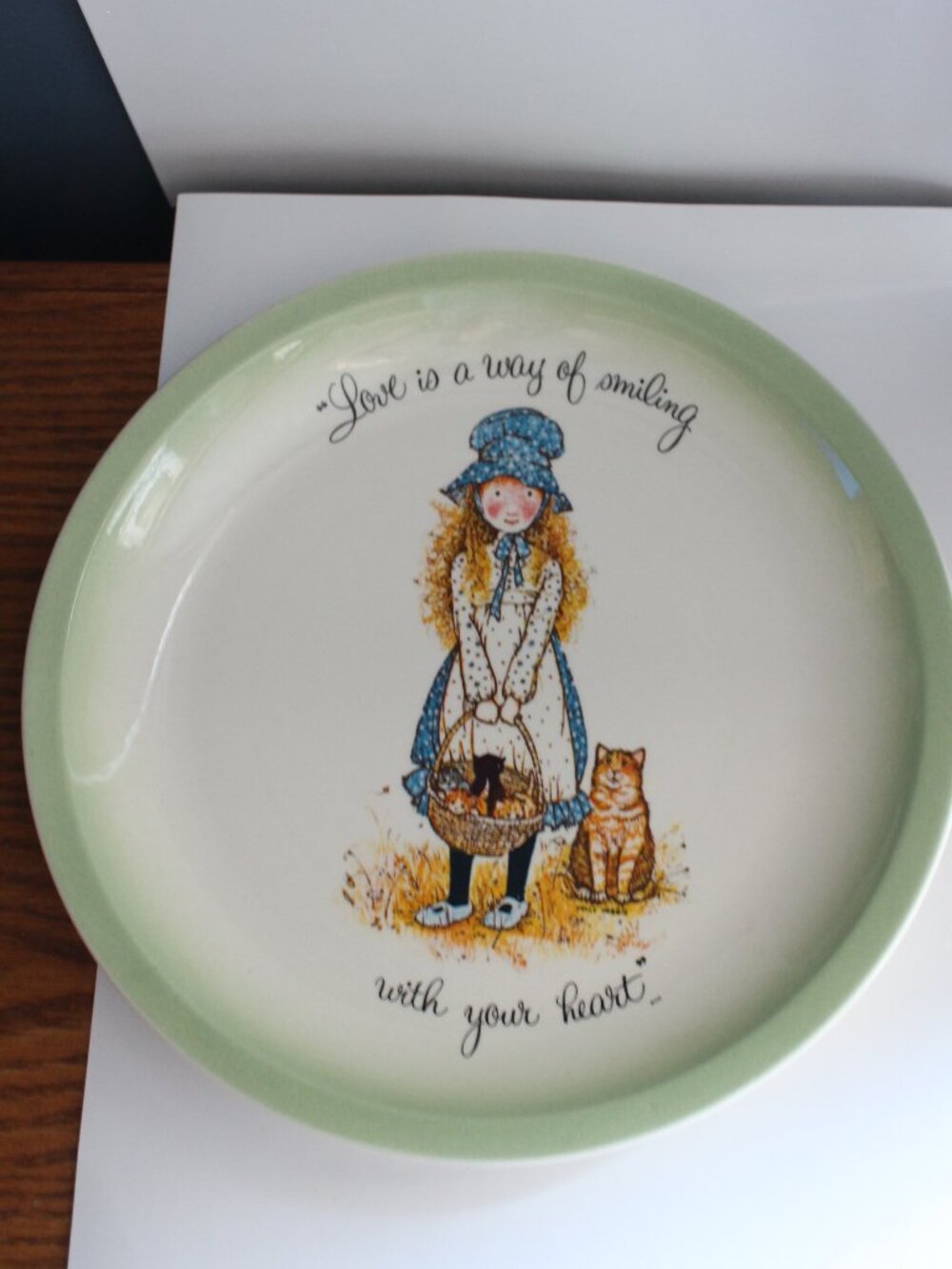 1972 Holly Hobbie Collector Plate Vintage